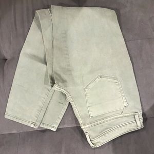 Army green jeans